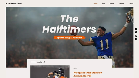 Sports blog and podcast